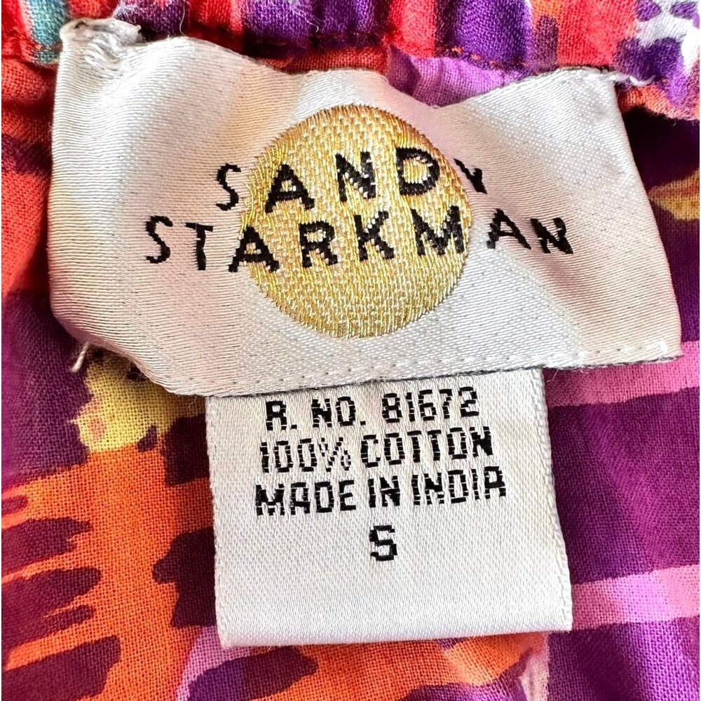 Vintage Sandy Starkman Skirt Small Multicolor Tiered Ruffle Hippie Festive READ - Picture 12 of 12